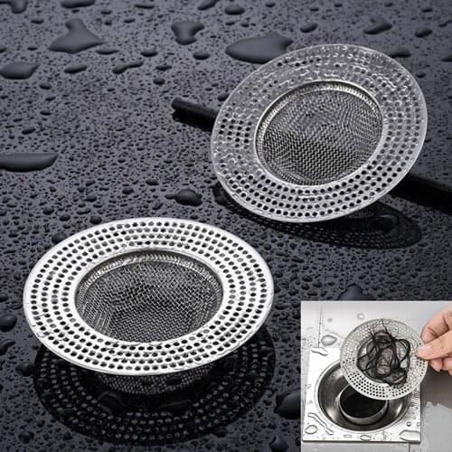 Hair Catcher Stopper Stainless Steel Bath Shower Drain Hole Filter Fall Metal Wire Sink Sieve Kitchen Bathroom Accessories