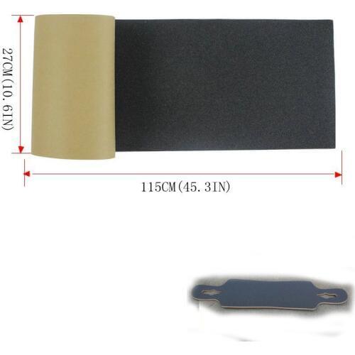 Good Quality 115*27cm Longboard Sandpaper Griptape 125*27cm Black Professional Skateboard Silicon Carbide Skate Board GripTapes