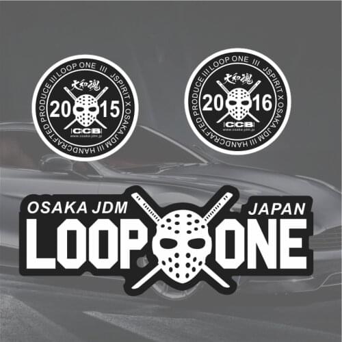 JDM Sticker HF Racing Osaka Drift Loop One Yamato Soul Mask Man Fastest Car Sticker