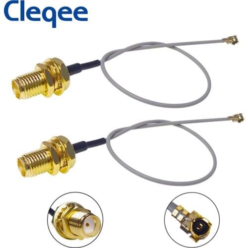 JXSINONE 2PCS U.FL/IPX IPEX UFL To SMA Female Antenna WiFi Pigtail RF Cable 15cm For Wireless Routers, Mini PCIe Cards