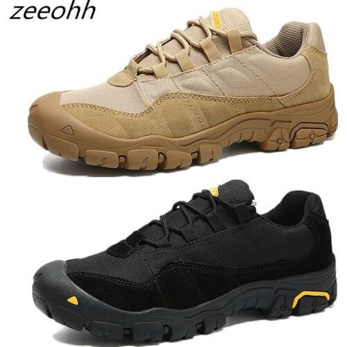 Summer Autumn Men Outdoor Hiking Shoes Breath Tactical Combat Army Boots Desert Training Sneakers Anti-Slip Trekking Shoes Men