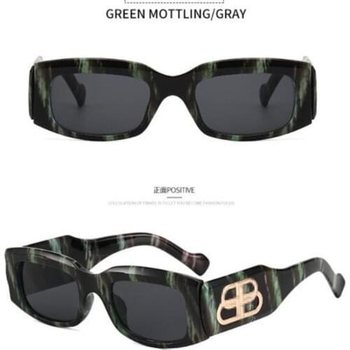 2021 summer jewelry woman sunglasses Luxury designer glasses with the same style Unisex color changing mirror uv400