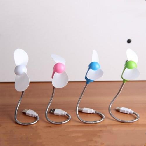 USB Mini Fan Notebook Desktop Cooling Fan Cooler Plastic Easy To Carry Air Conditioning Appliances for Computer and Power Bank