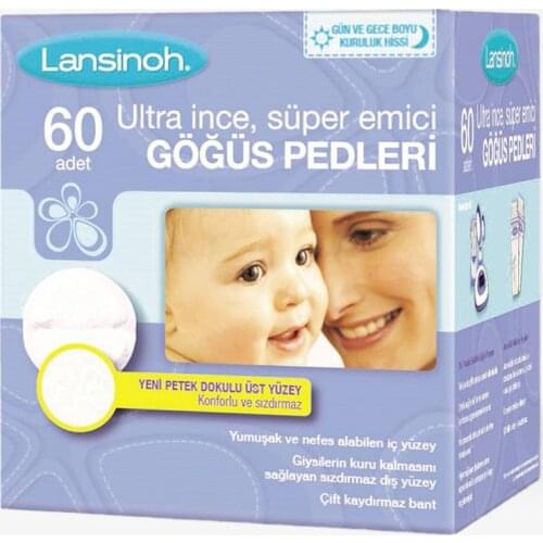 Lansinoh breast pads mother care pack 60 pcs/pack baby soft mom caring nursing pads