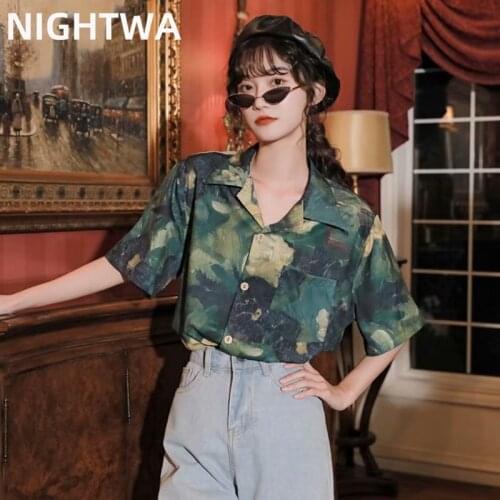 NIGHTWA Short Sleeve Blouses