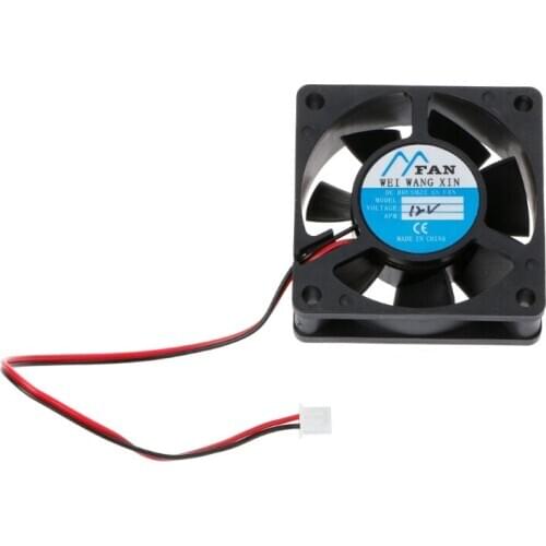 2020 New 60mm×60mm×20mm DC 12V 2-Pin Cooler Brushless Axial PC CPU Case Cooling Fan 6020