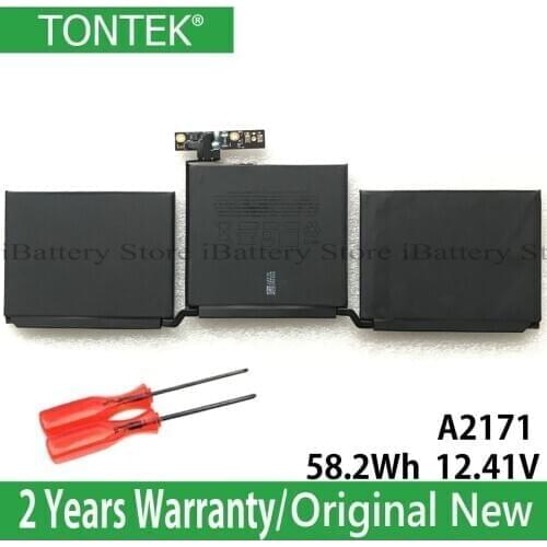 Genuine A2171 Battery For Apple Macbook Pro 13'' Inch A2159 Touch Bar 2019 Series 616-00675 58.2Wh 12.41V Batteria AKKU