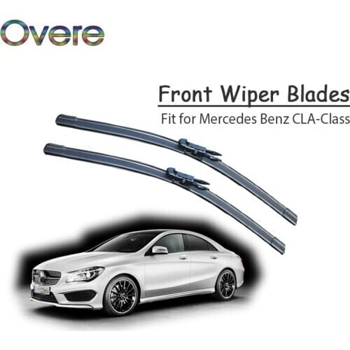 Overe 1Set Rubber Car Front Wiper Blade Kit For Mercedes Benz CLA Class CLA 180 200 250 220 CLA45 AMG CDI Original Accessories