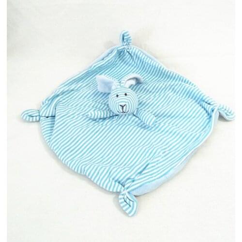 Biwan Rabbit Handkerchief 30*30cm Soft Cute Design Baby Embroidered Burp Cloth Hanging Animal Bib Childrens Birthday Gifts