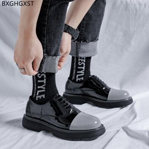 Black Oxford Dress Shoes for M E N 2021 Luxury Brand Casual Business Shoes Men Patent Leather Shoes Men Formal Zapatos De Hombre