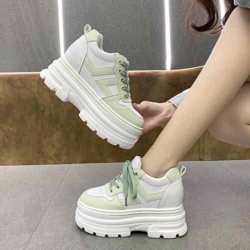 2021 NEW Womens Wedges Sneakers Vulcanize Shoes Breathable Shoes Fashion Girls Sport Shoes Woman Sneakers Shoes Woman Footwear