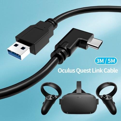 16ft Type-C to USB 3.0 A Charging Link Cable Cord with Amplifier Chip for Quest VR Headset or Quest 2 to Gaming PC