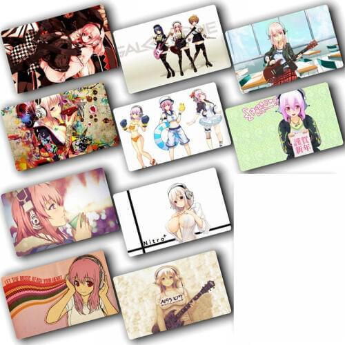 SUPERSONICO Sexy Anime Card Sticker Pack DIY Waterproof Card Classic Kids Stickers toys for children 40 pcs