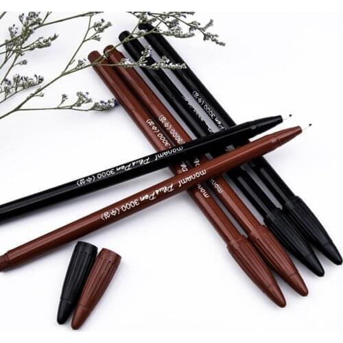 5pcs Eyebrow Tattoo Positioning Pen Waterproof Sweatproof Anti-numbness Lip liner Design Pen Marker Pen Black Red Coffee
