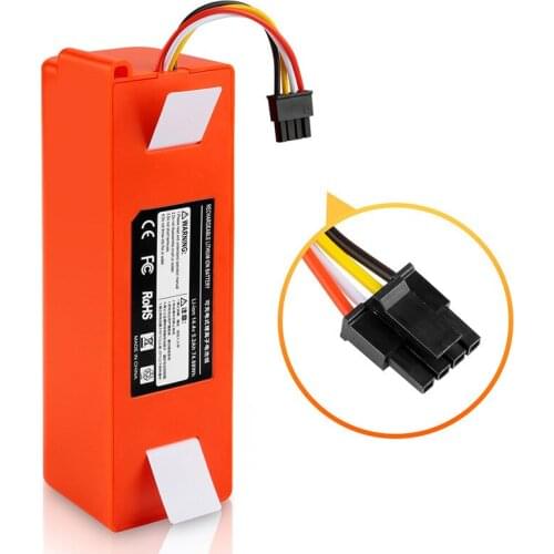 14.4V 6500mAh 18650 Li-ion Battery Vacuum Cleaner Accessories for Xiaomi Mi Robot Robotics Cleaner Roborock S50 S51 T4 T6