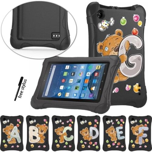 Tablet Cover for Amazon Fire 7 (5th/7th/9th Gen) Kids Case Thick Foam EVA Non-toxic Anti-fall Case for Men and Women
