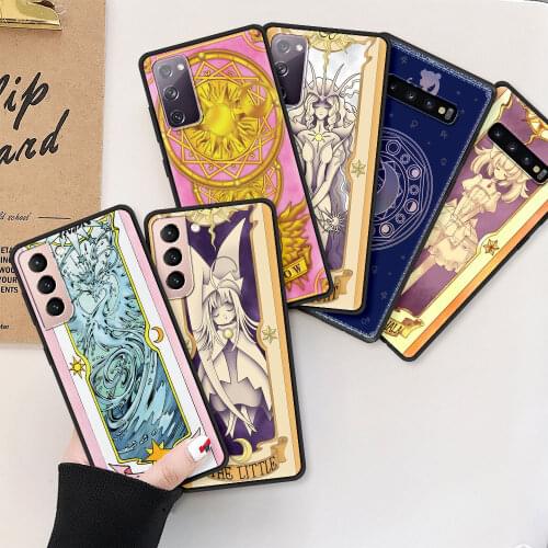 Sakura Magic Card Case For Samsung Galaxy S20 FE S10 Plus S21 Ultra S10Lite S9 S8 Antiknock Phone S10e S7 Edge Covers Funda Capa