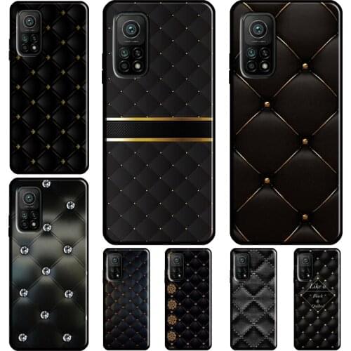 Quilted Texture Sofa Pattern Printed Back Cover For POCO F3 M3 POCO X3 Pro Case For Xiaomi Mi 11 Lite Note 10 Mi 9T 10T Pro