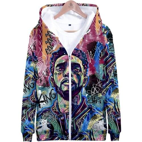 Black Panther Chadwick Boseman 3D Hoodies Men Women Long Sleeve Hoodie Sweatshirts Hooded Streetwear Causal Jacket Clothes