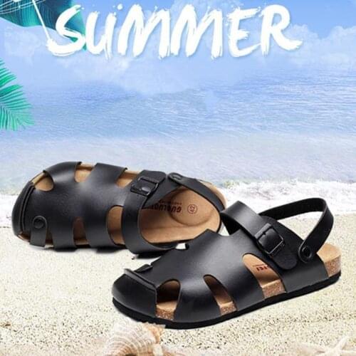 COSMAGIC 2020 New Fashion Buckle Cork Sandals Women Summer Beach Cut-outs Casual Sandalias Shoe