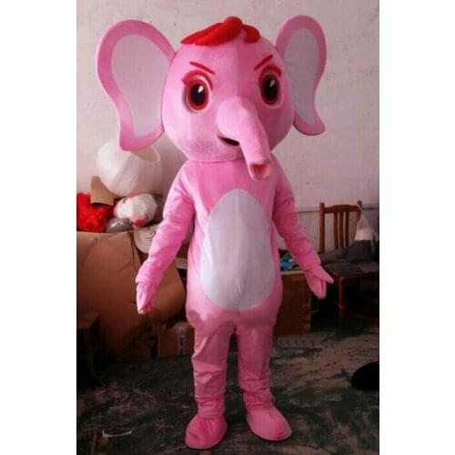 Cosplay Costumes Elephant Fursuit Mascot Soft Cotton Costume Cosplay Fancy Party Suit for Shop Celebration Carnival and Festival