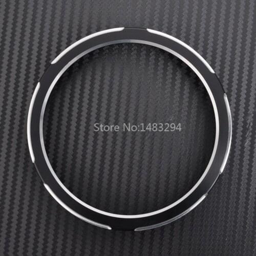 Motorcycle 3.9'' Aluminum Alloy Thicken Edge Cut Speedometer Gauges Accent Trim Ring Fits For Harley Sportster XL 00-17 New