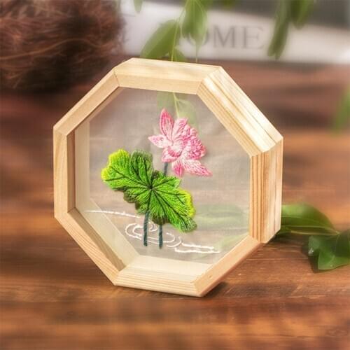 European Style Mesh DIY Embroidery Flower Painting Cross Stitch Kit Embroidery Kit Diy for Beginner Home Decoration