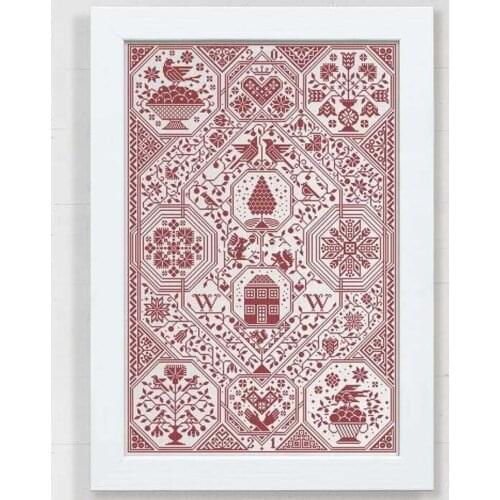 Cheap Embroidery Beautiful Pattern Counted Cross Stitch Kits for Weddings with 100% Cotton Floss & Free Shipping for Wall Decor