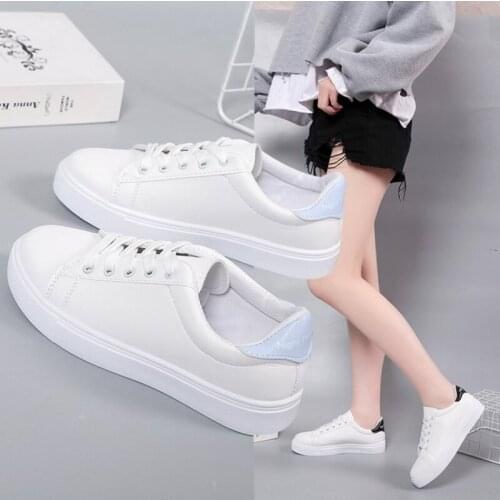 New fashion fitness running casual sports womens shoes Korean version of the white shoes all-match net red flat shoes