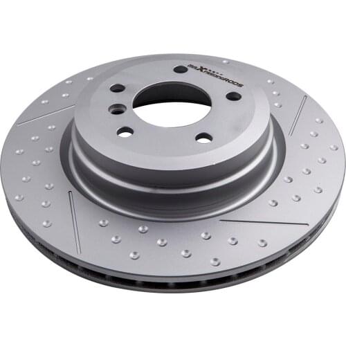 New Passenger Sides Spoke Rear Brake Rotors Dics fit for BMW E90 E92 E93 LCI 3.0T