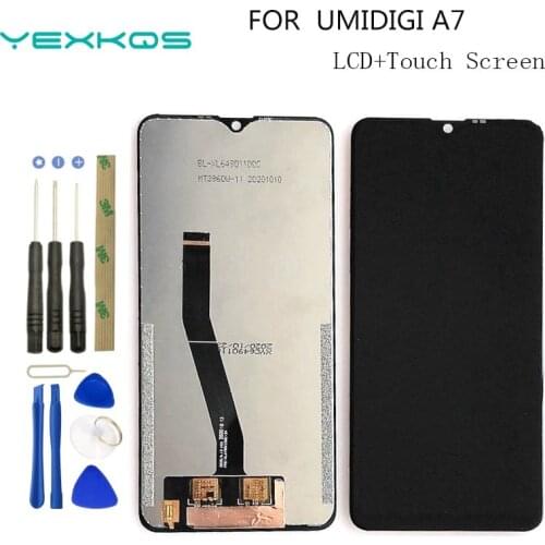 New Original 6.49 Inch Umidigi A7 Touch Screen+720x1080 LCD Display Assembly Replacement For UMI Umidigi A7 Android 10 Phone
