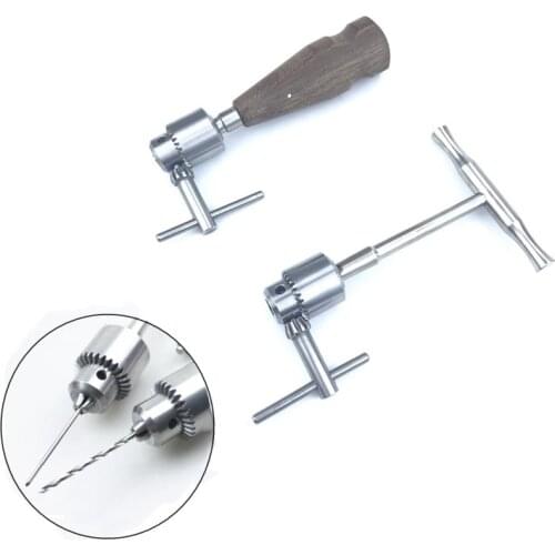 Orthopedic Bone Hand Drill Wood Or Stainless Steel Handle Veterinary Orthopedic Instrument