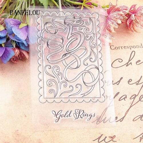 PANFELOU Floating ribbons stamps Transparent Silicone Rubber Clear Stamps cartoon for Scrapbooking/DIY Easter wedding album