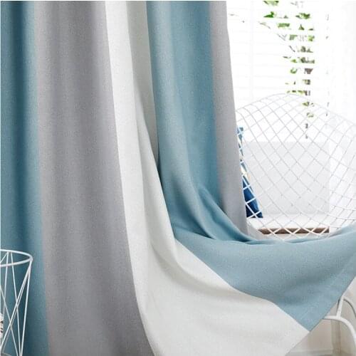 Modern Chenille Jacquard Geometric Pattern Window Blackout Curtain Hanging Curtain Living Room Bedroom Customization