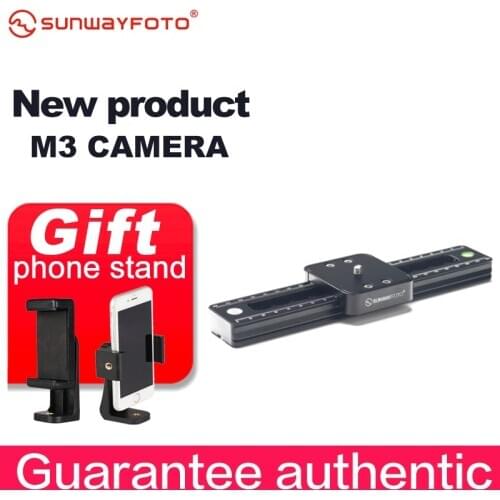 SUNWAYFOTO M3 camera dslr mini slider phone for video rail sliders visiophone travelling dslr camera slider timelapse ballhead