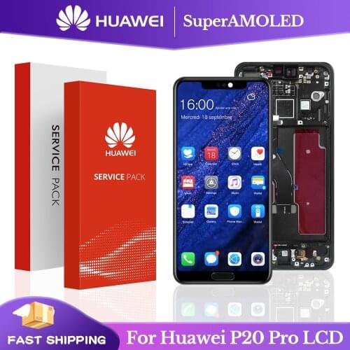 Super AMOLED For Huawei P20 Pro LCD Touch Screen Digitizer Assembly CLT-L09 CLT-L29 CLT-AL01 Replacement Repair