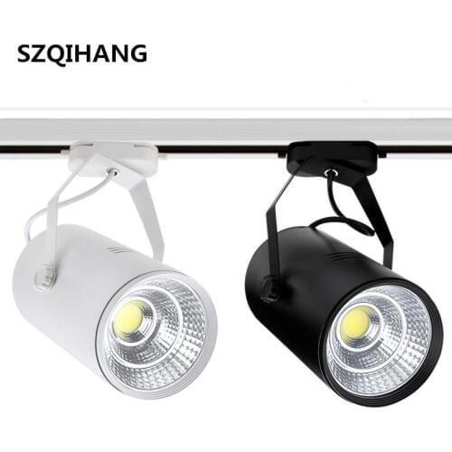 LED Track Light COB 20W 30W Ceiling Rail Lights spotlight For Kitchen Fixed Clothing Shoes Shops Spot Tracking Lighting