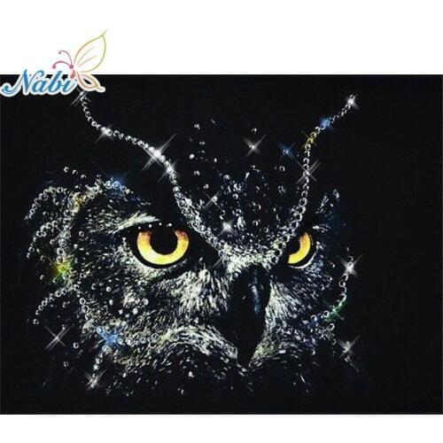 Diamond embroidery animals owl 5d diy diamond painting full square - daimond painting 587DD diamond mosaic