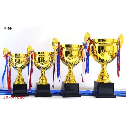 World cup Gold Metal trophy excellent partner metal trophy enterprise procurement badminton Wholesale factory direct selling