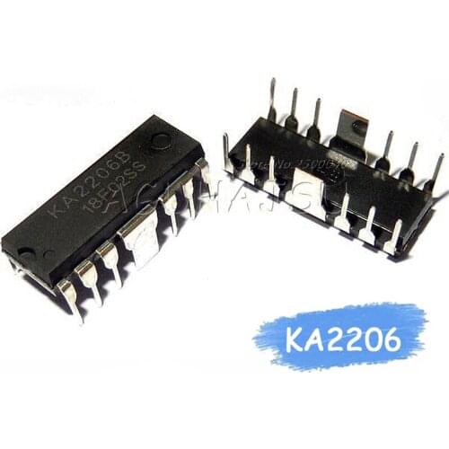 10PCS KA2206 DIP12 KA2206B DIP new and original IC