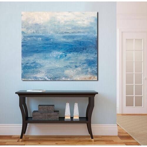 100% handpainted oil painting Abstract The Calm Sea Painting For Living Room No Frame Modern Wall Decorative Pictures Art Canvas