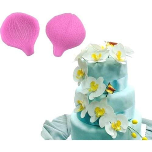 2pcs/Set Flower Petals Shape Silicone Cake Mold Fondant Cake Decorating Tools Chocolate Candy Molds For Sugar Bread Cupcake Soap