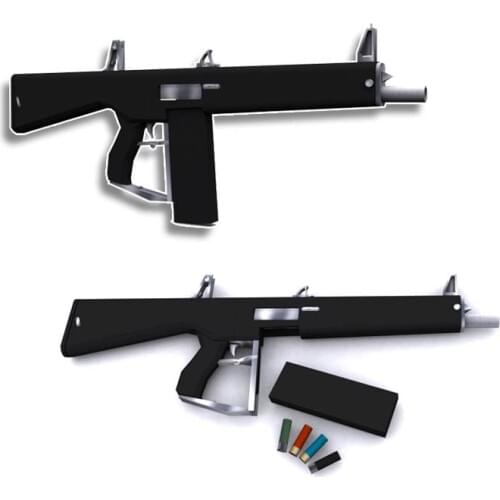 3D Paper Model AA12 Violence Gun 1: 1 Scale DIY Handmade Paper Craft Toy