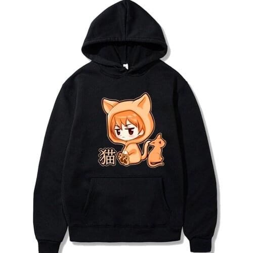 Anime Hoodie Casual Pullover Cute Fruits Basket Kyo Sohma Manga Hoodies Men Women