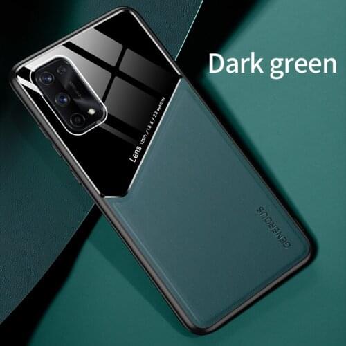 Atittu Phone Case for Realme X7 Pro Case PC Leather TPU Silicone Frame Built-in iron Back Cover for OPPO Realme X7 X 7 Pro 5G