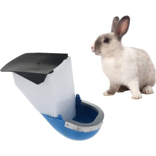 Automatic Pet Feeder and Food Container Fountain for Small Animals Rabbit