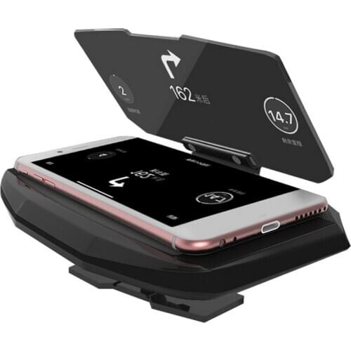Car Bracket HUD Head Up Navigation Display Phone Smartphone Holder Mount GPS Projector Reflection Board Panel