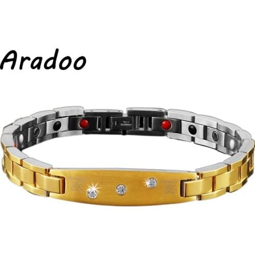 ARADOO Magnetic Health Energy Anti-Radiation Strengthen Immunity Maintains Slimness Improves Skin Quality Bracelet