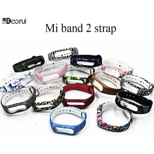 Colorful Mi Band 2 strap Silicone Environmental healthy miband 2 wrist strap mi 2 Wearable Smart band replacement Accessories