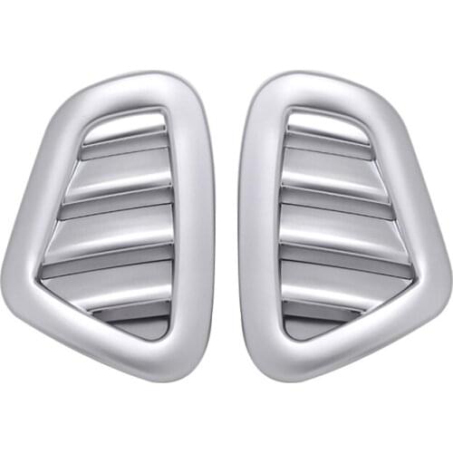 For Mercedes Benz W213 E-Class E200l E300l 2016 2017 ABS Chrome Dashboard Airconditioning Outlet Cover Trim 2PCS